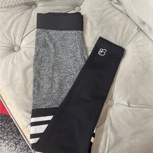 Bombshell Sportswear - Thigh Highs Grey/Black Leggings